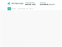 Tablet Screenshot of nycstemcells.com